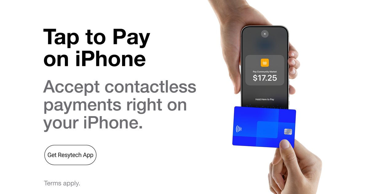 The Resytech App Is Here, and It Takes Payments with Tap to Pay on iPhone
